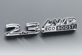 Lincoln MKC 2.3L EcoBoost Turbo. Offers the most horsepower and torque per liter in its class-285/305 lb.-ft.*(on 93 octane)